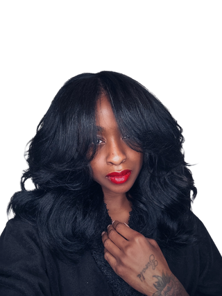 16 Inch Natural Blowout Glueless Wig